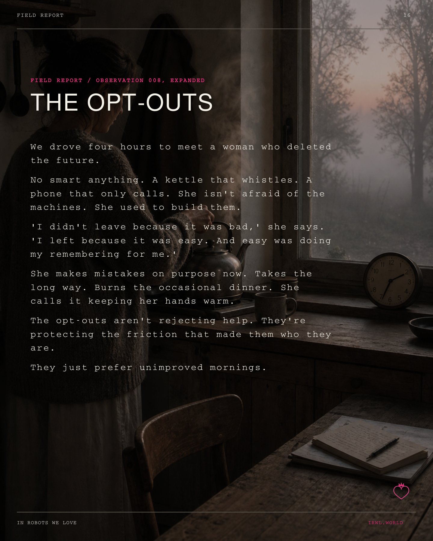 The opt-outs page.