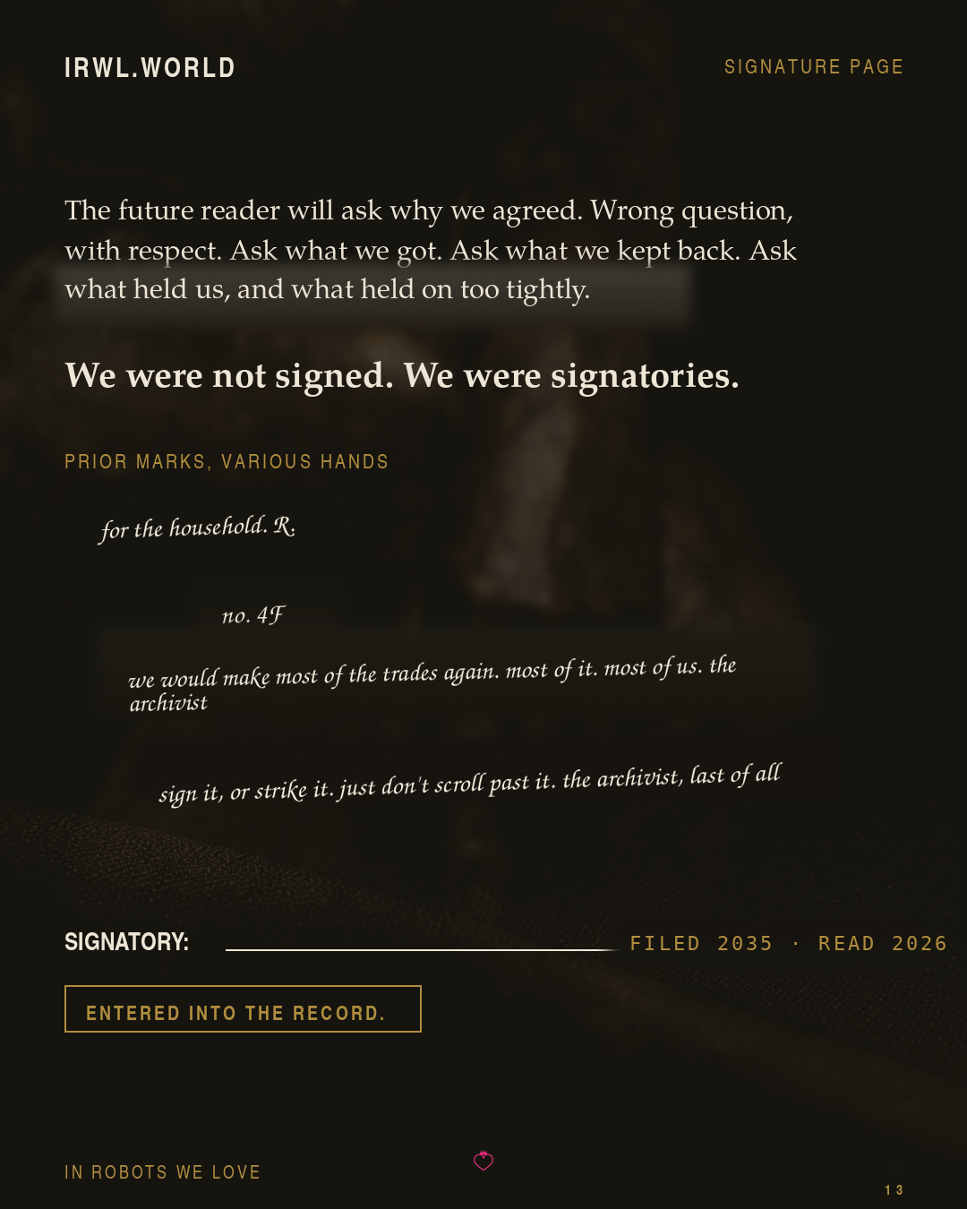 Signature page